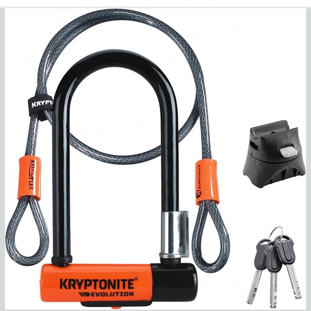 Kryptonite Evolution Mini-7 Bike U-Lock with Cable